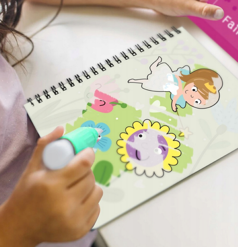 Wróżki. Malowanka wodna z markerem