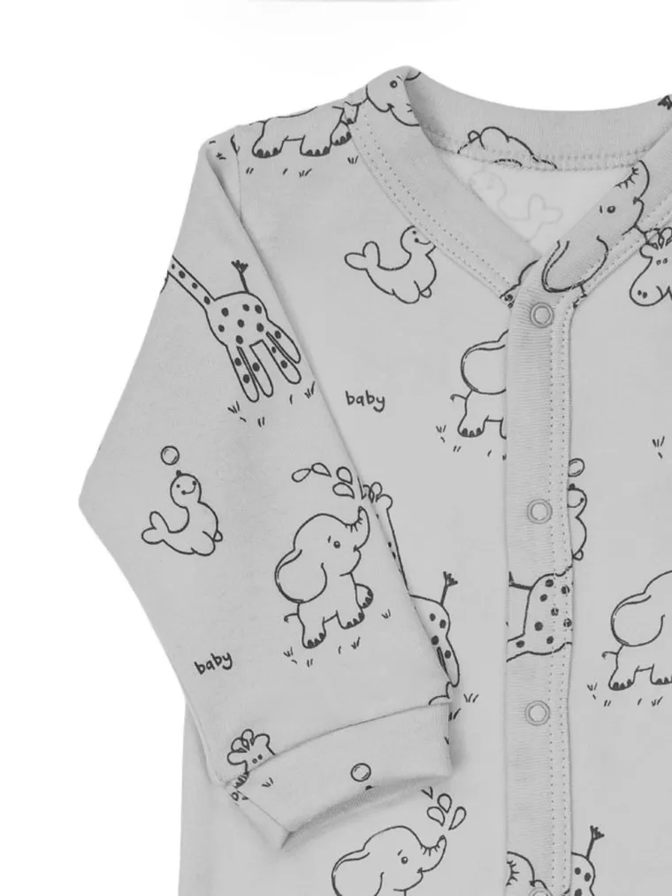 Wyprawka niemowlęca, szara, 4 elementy, Nicol