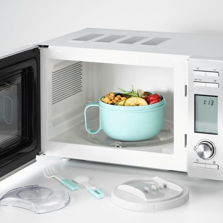 Xavax, To go, pojemnik na żywność z widelcem i łyżką 1100 ml