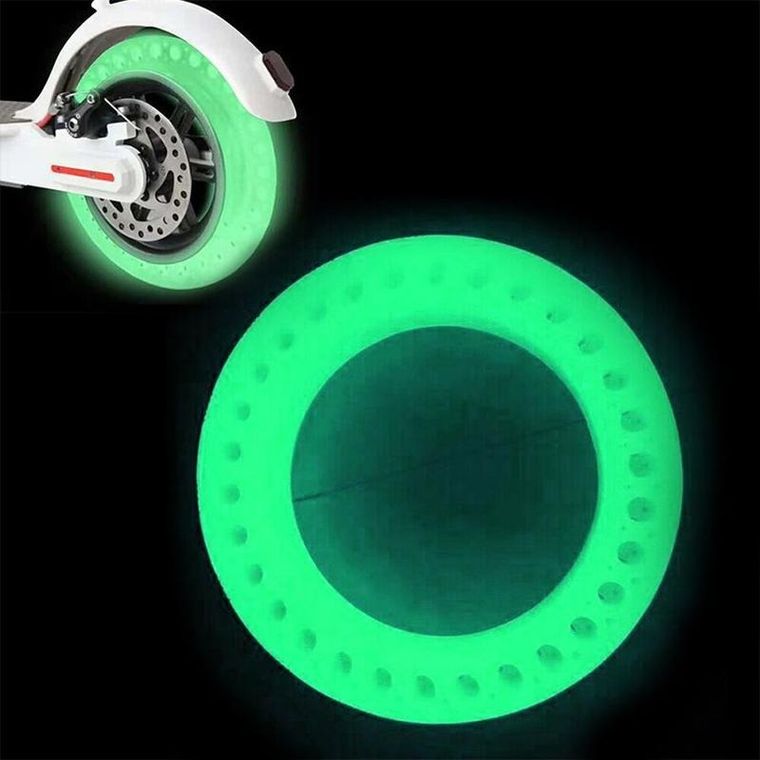 Xiaomi, M365, opona bezdętkowa, pełna, fluorescencyjna, zielona