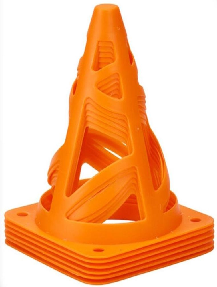 XQ Max, pachołek, stożek z otworami, 18 cm, 6 szt.