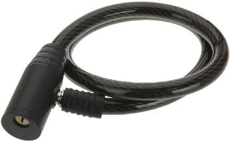 XQ Max, zapięcie rowerowe spiralne, 0,8-65 cm, kolor czarny