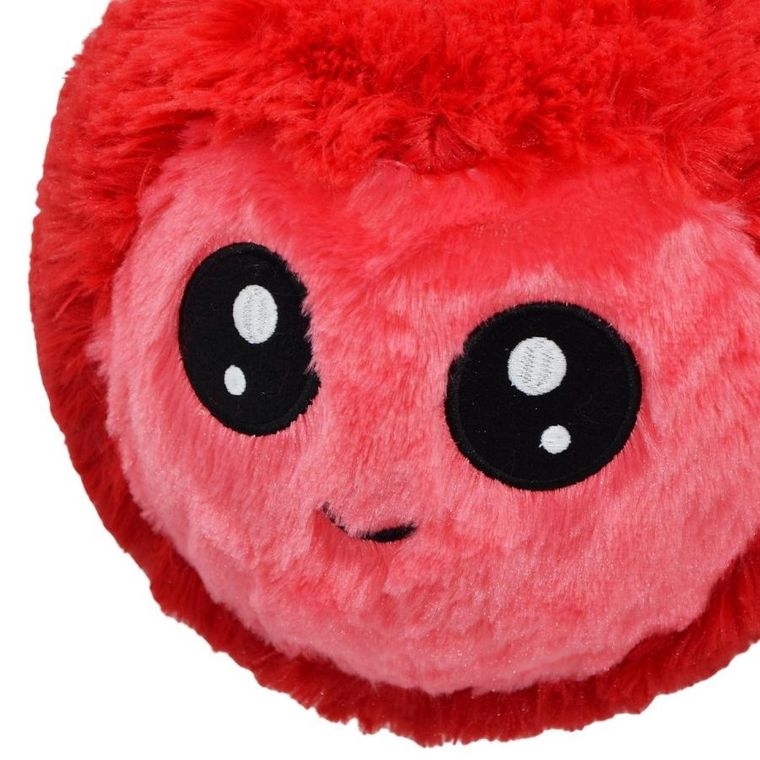 Xqmax, piłka pluszowa emoji, owoc, czerwona, 23 cm
