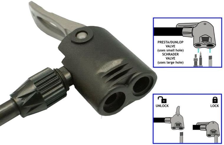 Xqmax Pro, pompka warsztatowo-rowerowa, 160psi (11 bar) z manometrem