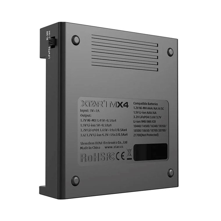 Xtar, ładowarka do akumulatorów, uniwersalna, LI-ION, NIMH, MX4
