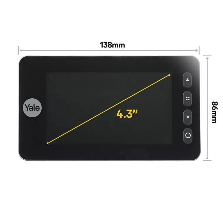 Yale, elektroniczny wizjer drzwiowy, 5800 Digital Door Viewer 4,3"