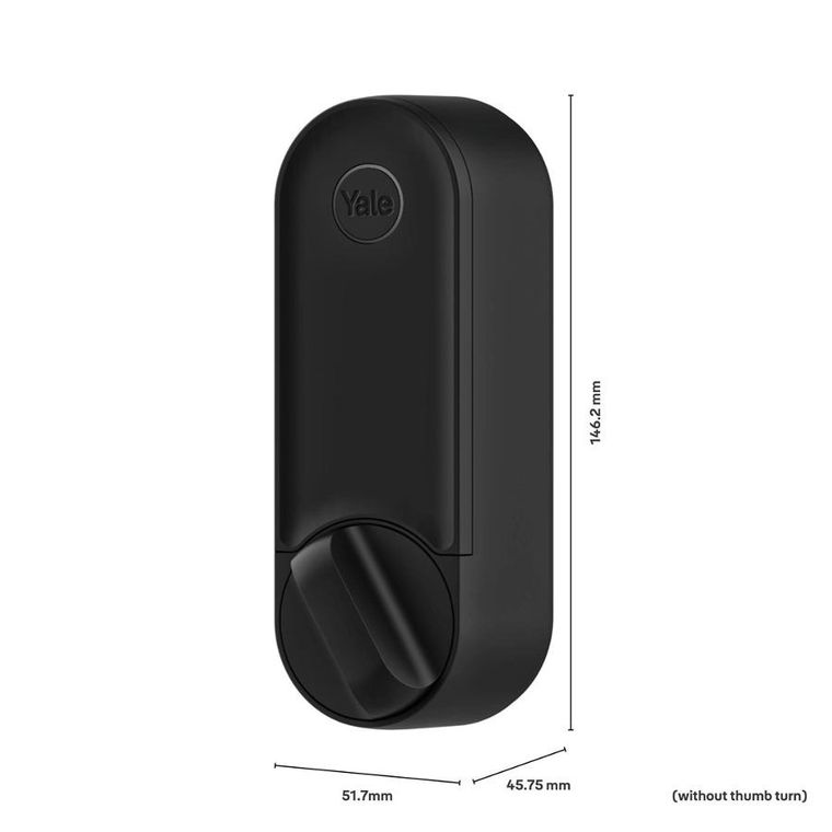 Yale, inteligentny zamek do drzwi, Linus Smart Lock L2, EFIGS, czarny