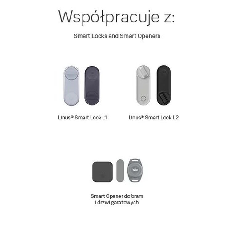 Yale, klawiatura do inteligentnego zamka z czytnikiem linii papilarnych, Linus Smart Keypad 2