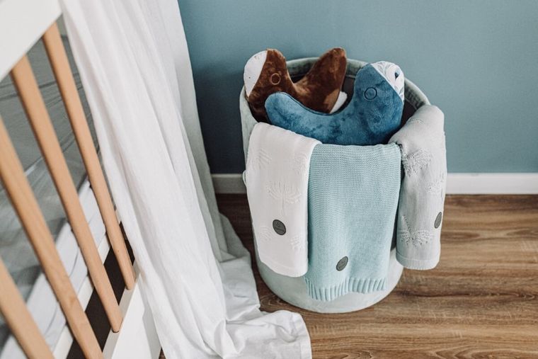 Yoonco, Dmuchawce, kocyk bambusowy, szary, 80-100 cm