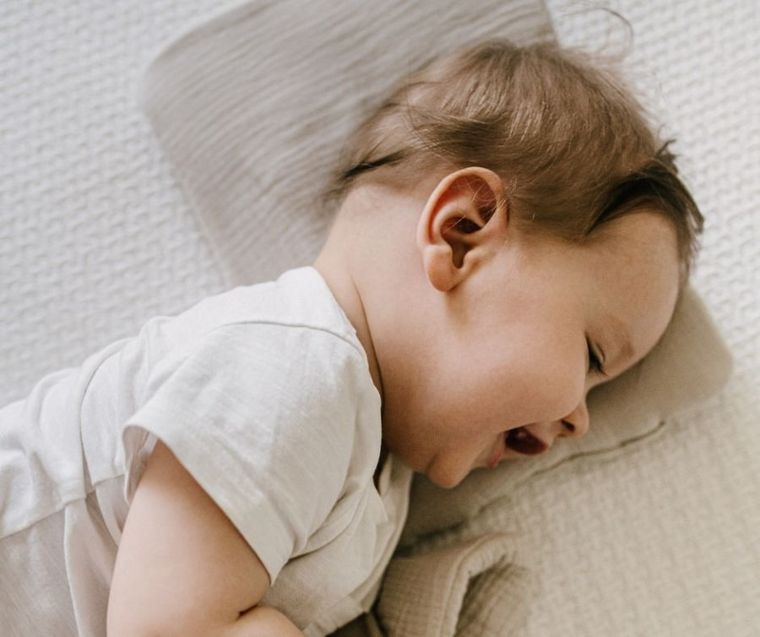 Yoonco, muślinowy komplet: poduszka + kołderka, beż