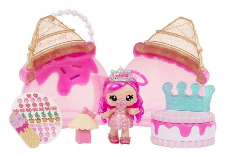 Yummiland, Ice Cream Beauty Bag, zestaw kosmetyczny z laleczką Biancą Bubblegum i akcesoriami do makijażu