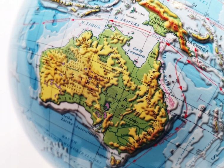 Zachem, globus fizyczny 3D, podświetlany, średnica 25 cm