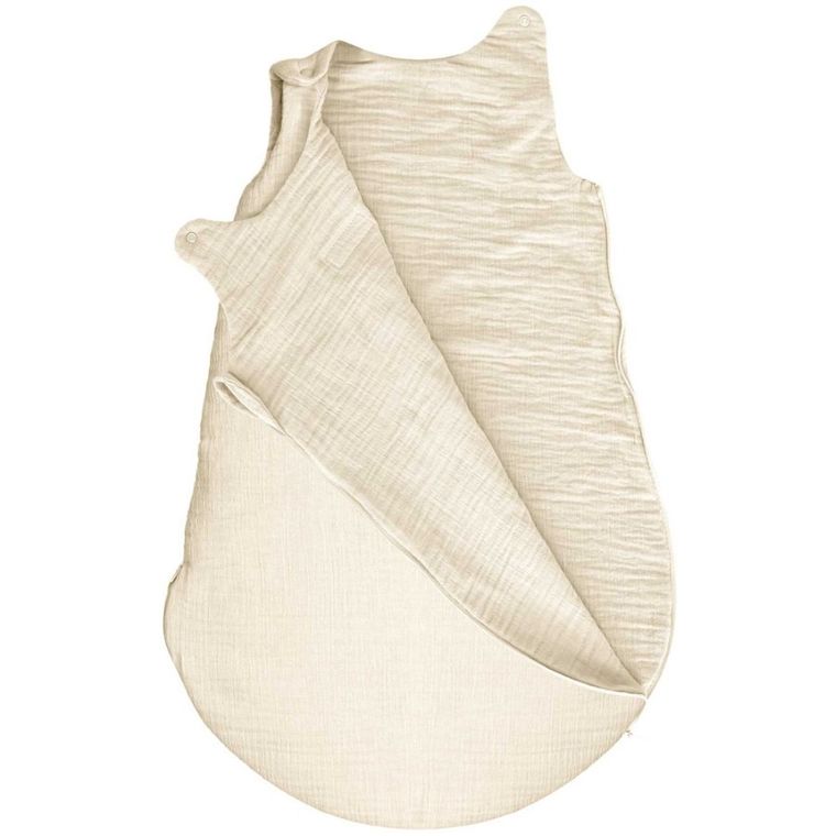 Zaffiro, Malaga, śpiworek do spania, muślinowy, TOG 1.5, vanilla, 0-6m