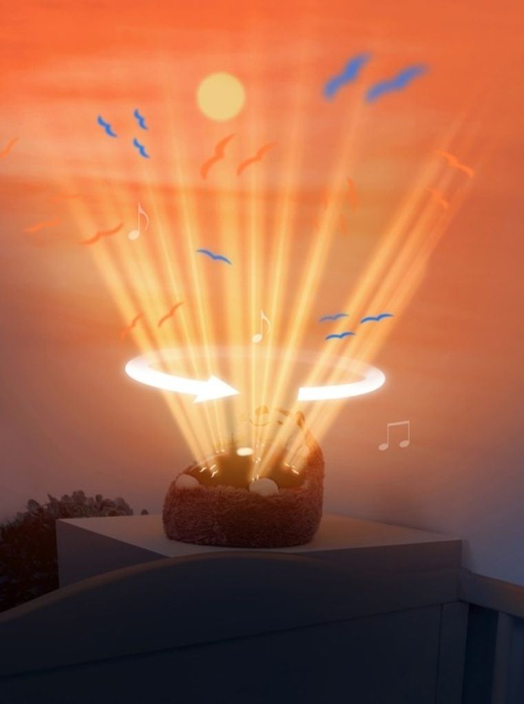 Zazu, Henry, projektor zachodzącego słońca, jeż