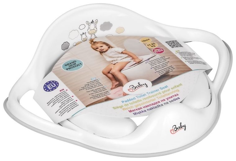 Zebra, miękka nakładka na sedes, biała