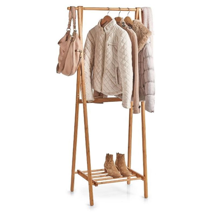 Zeller, bambusowy wieszak na płaszcze, wysokość 159 cm