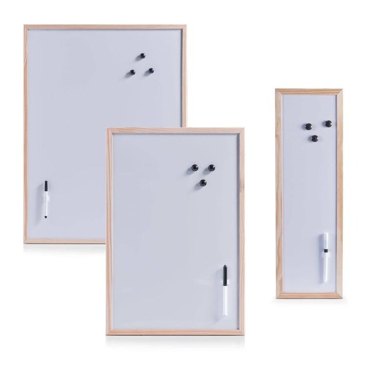 Zeller, biała tablica magnetyczna z pisakiem, 40-60 cm