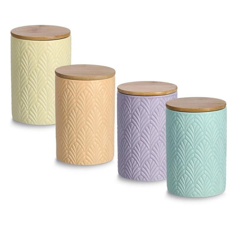 Zeller, ceramiczny pojemnik z bambusowym wieczkiem, 720 ml