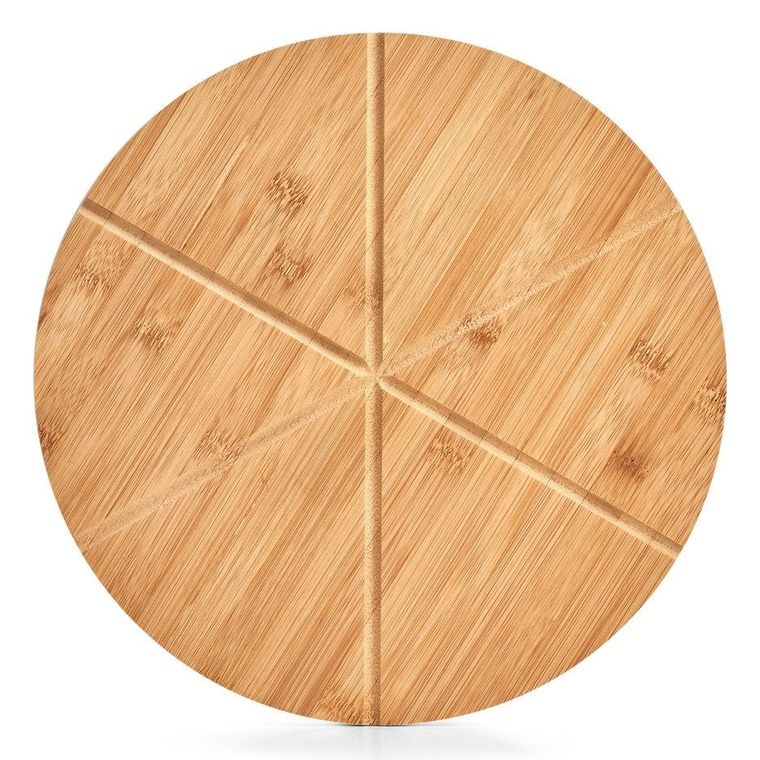 Zeller, deska do pizzy z nożykiem, Ø 32 cm, bambus