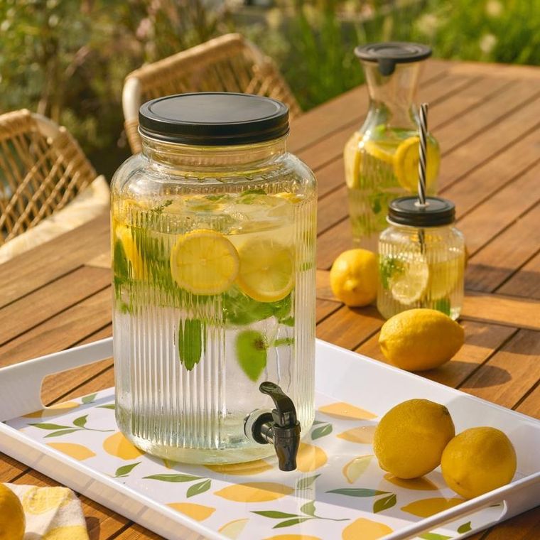 Zeller, Kitchen Essentials, szklany słoik z kranikiem, 3900 ml