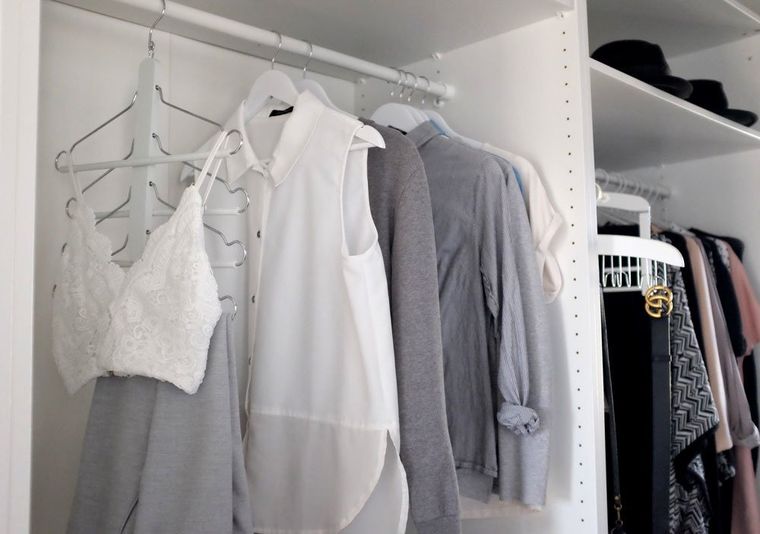 Zeller, Komplet wieszaków drewnianych na ubrania, 4 szt., biały