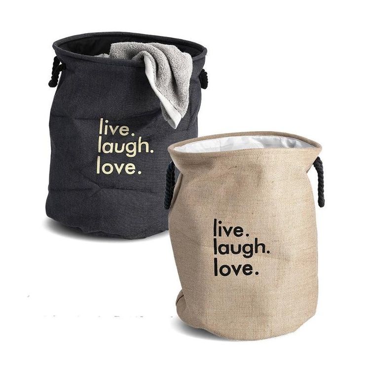 Zeller, kosz na pranie, Denim, okrągły, 60l