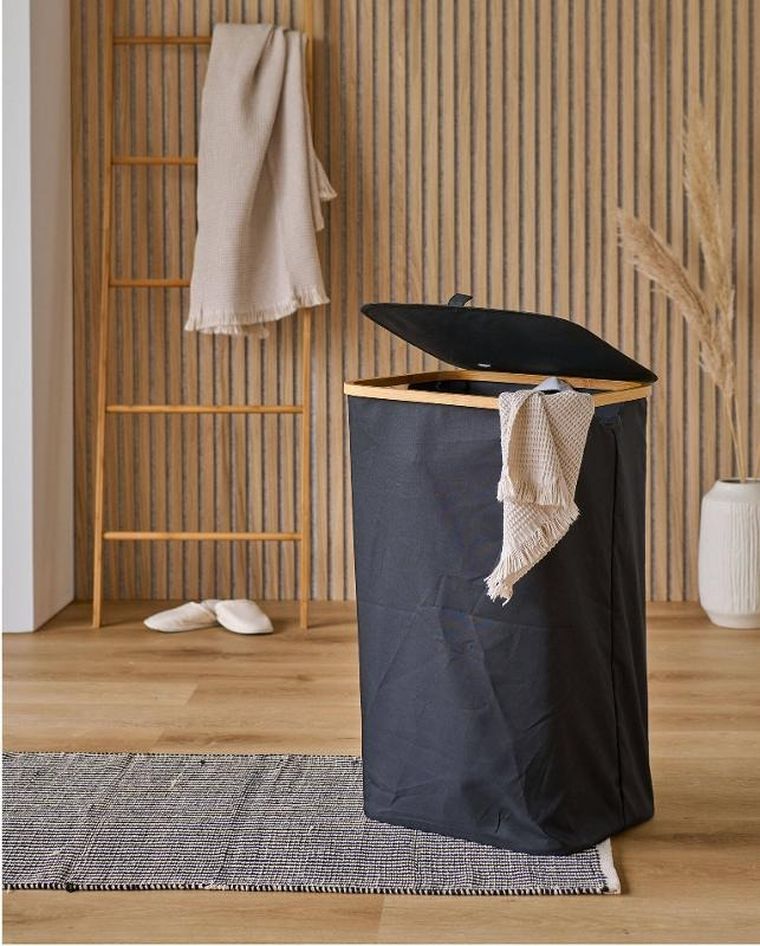 Zeller, kosz na pranie z torbą, 44-33-70 cm