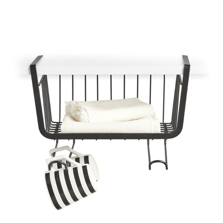 Zeller, koszyk kuchenny do szafki wiszącej, z uchwytem na kubki