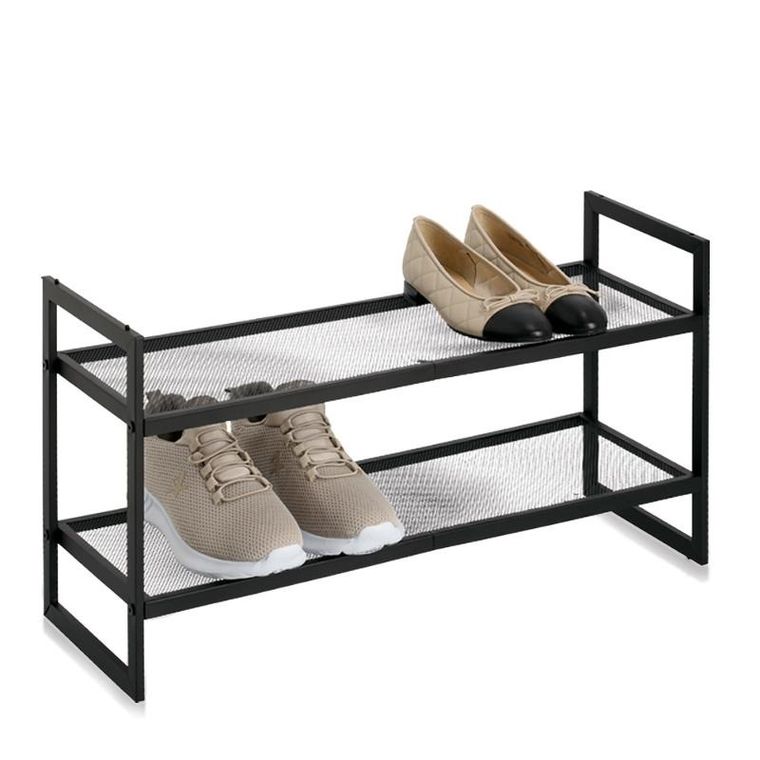 Zeller, metalowa półka na buty, nordic space, 70-36-24 cm