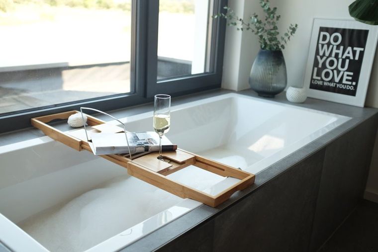 Zeller, półka łazienkowa na wannę, 100% bambus