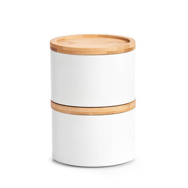Zeller, puszka z pokrywką z bambusa, ø 13-10 cm