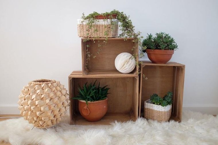 Zeller, skrzynia do przechowywania, Vintage, drewniana, 35-25-20 cm