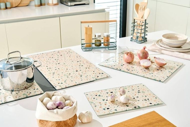 Zeller, stojak na sztućce z bambusowym uchwytem, 10-10-17 cm