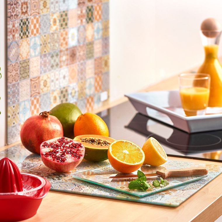 Zeller, szklana płyta ochronna na kuchenkę, mozaika, duża