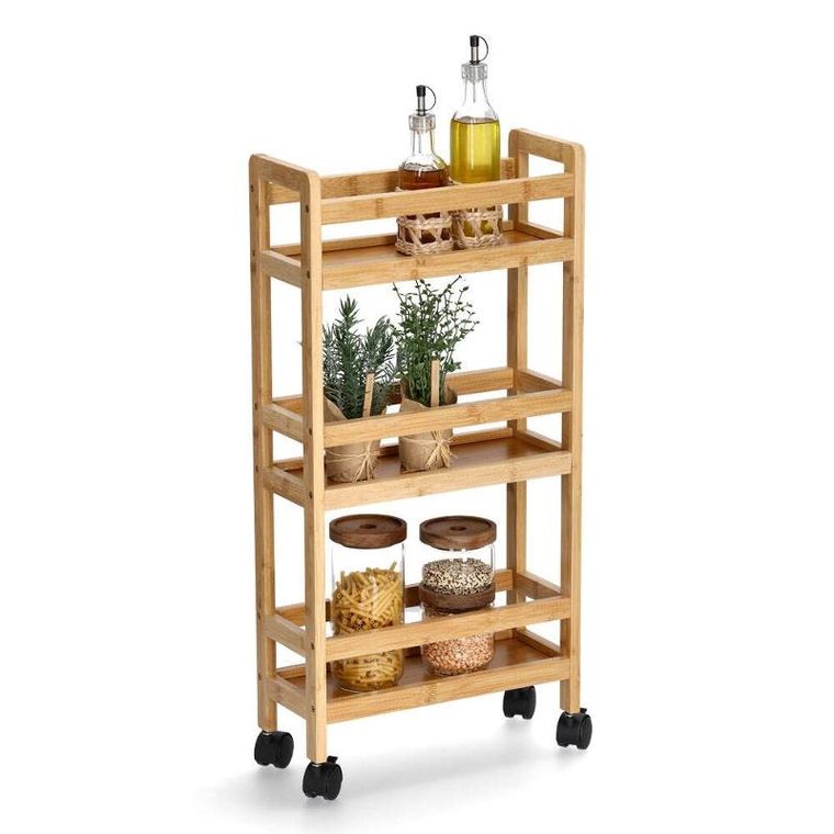 Zeller, wąska półka łazienkowa, 36-15-74 cm