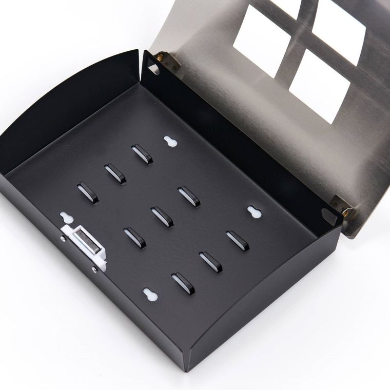 Zeller, wieszak na klucze, Square, stal nierdzewna