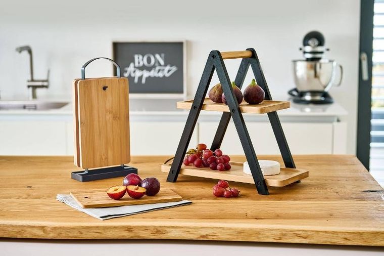 Zeller, zestaw desek do krojenia na stojaku, 16-6,5 cm