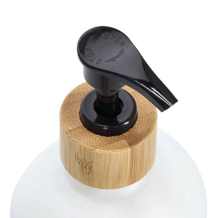 Zeller, zestaw dozowników na płyn i mydło, bambusowa podstawka, 2-500 ml