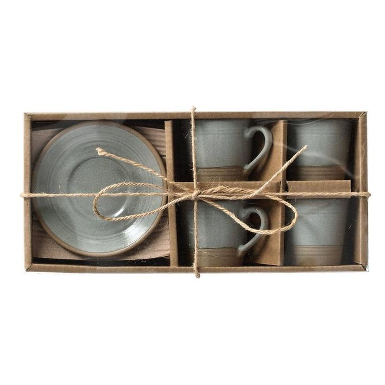 Zeller, zestaw kamionkowych filiżanek do espresso, 60 ml