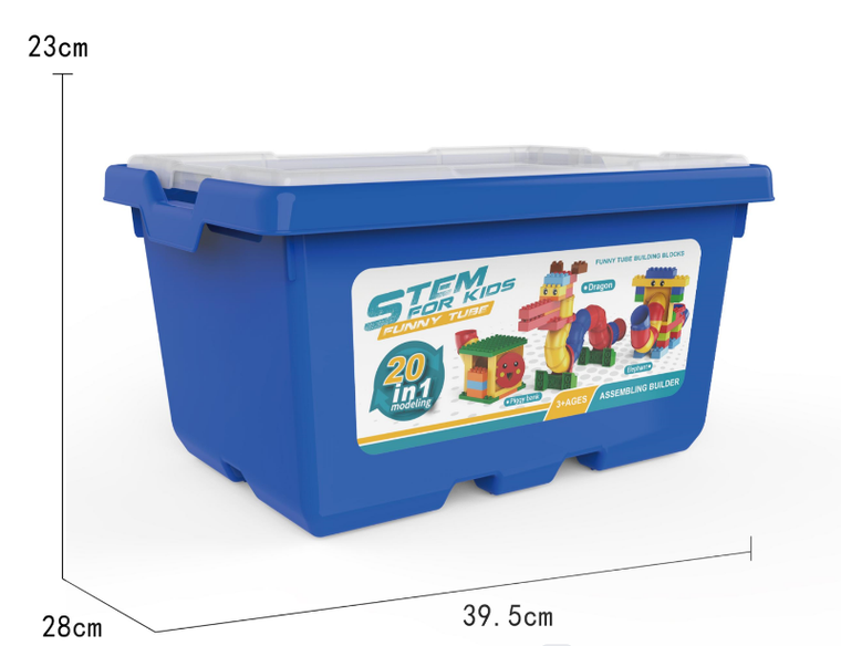 Zestaw klocków konstrukcyjnych, 147 elementów