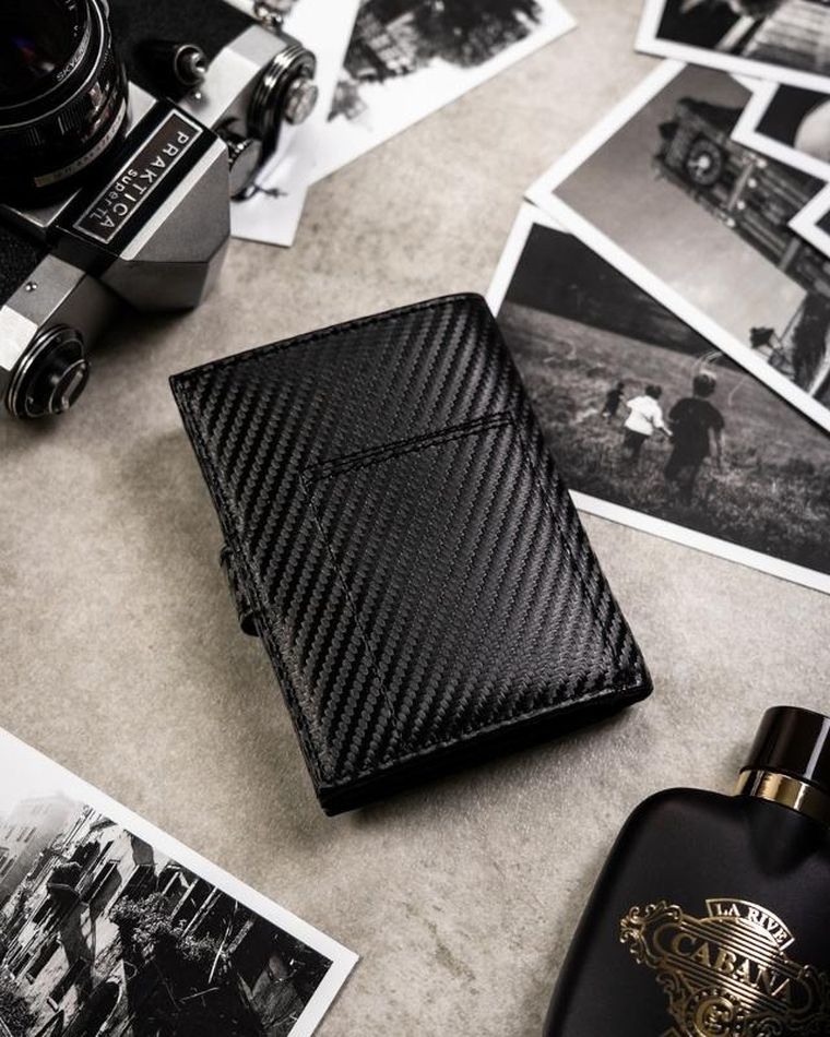 Zestaw prezentowy: Portfel, Brelok, czarny, Peterson