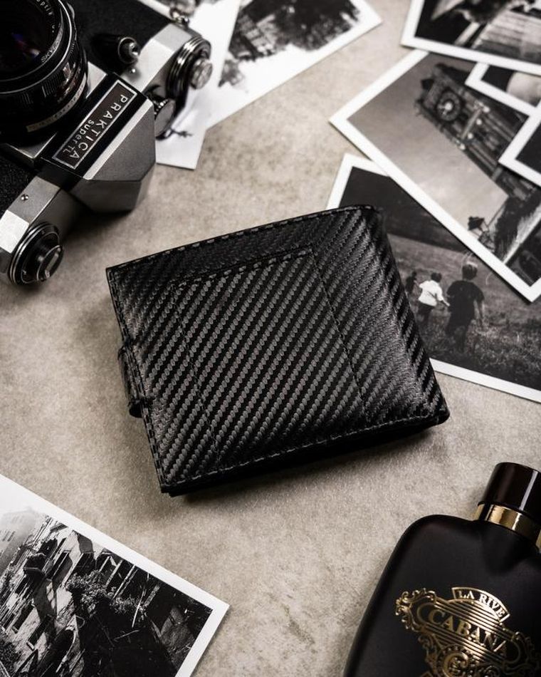 Zestaw prezentowy: Portfel, Brelok, czarny, Peterson