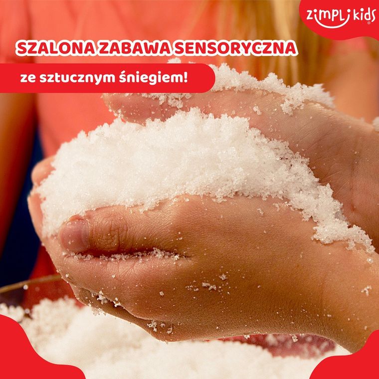 Zimpli Kids, Sno World Arctic Adventure, zestaw do tworzenia śniegu z figurkami i tacą, 3+