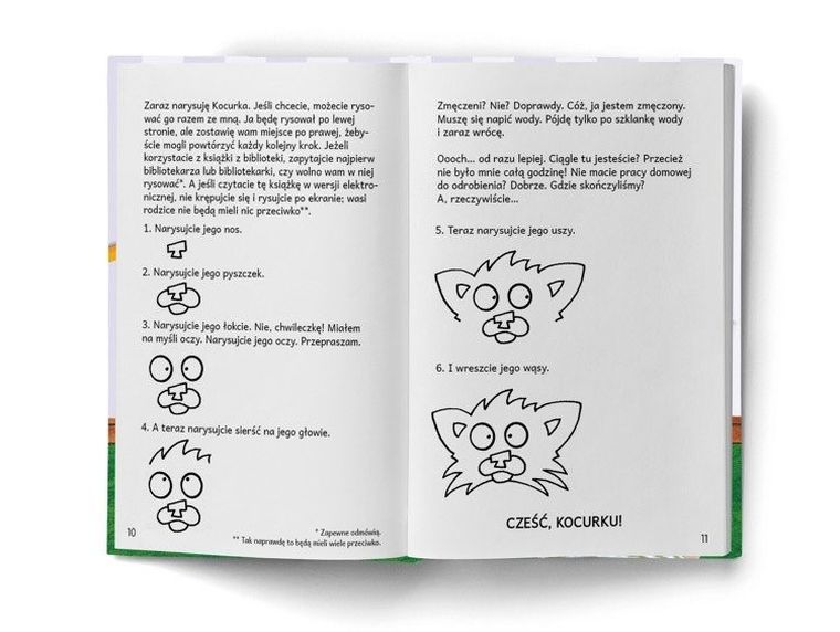 Zły Kocurek. Narysowany aby psocić