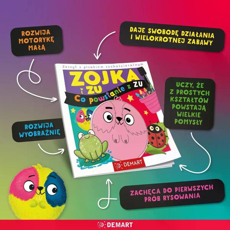 Zojka i Zu. Co powstanie z Zu? Zeszyt z pisakiem suchościeralnym