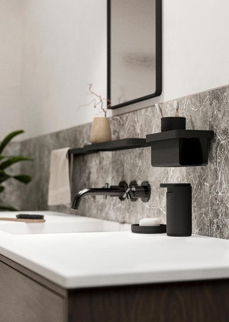 Zone Denmark, dozownik do mydła, Rim, czarny