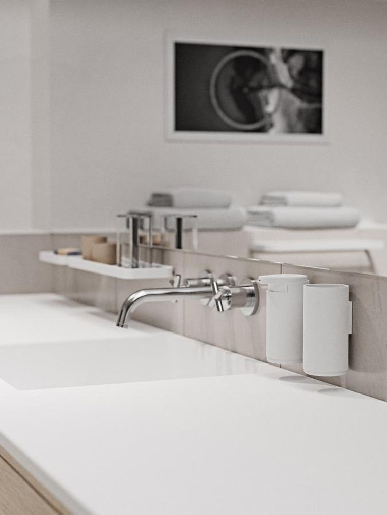 Zone Denmark, dozownik do mydła, ścienny, Rim white