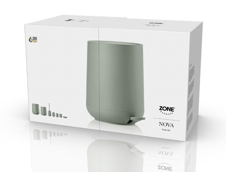 Zone Denmark, kosz łazienkowy na śmieci, 5l, Nova Matcha, green