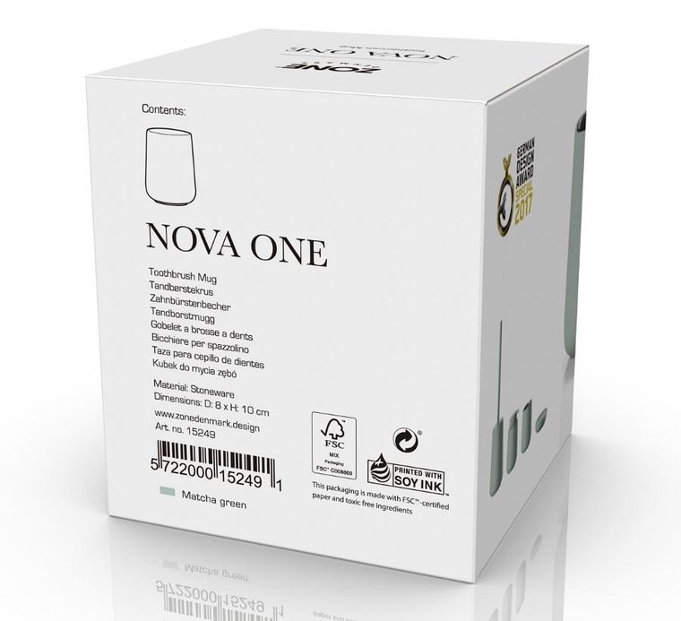 Zone Denmark, kubek na szczoteczki do zębów, Nova One Matcha, green