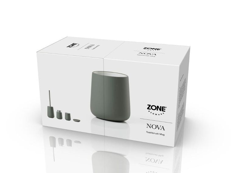 Zone Denmark, kubek na szczoteczki do zębów, Nova One Olive Green